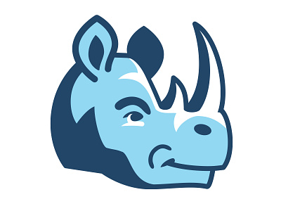 Rhino branding design illustration logo mascot rhino