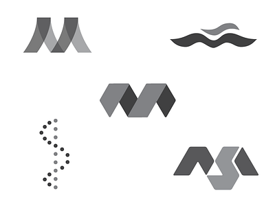 Logo Concepts angles folds monogram overlays