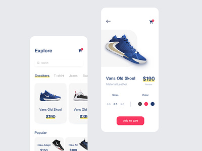 Nike Interface Redesign app design web