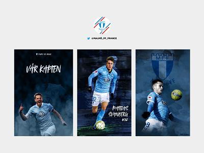 Posters of Malmö FF players design football graphic illustration malmöff photoshop poster vector