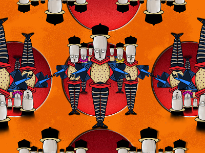 Insipired from the Triadic Ballet. Bauhaus Movement.