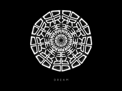 Dream - Mandala abstract abstract art art artist artwork contemporary design designer dream expression expressionism illustration mandala mandalaart surrealism typography typography art vector