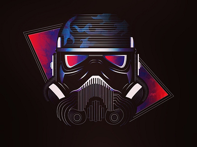 Storm tropper abstract abstract art adobe design expressionism illustration illustrator starwars stormtrooper vector visual art