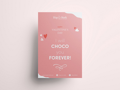 Valentine's Day Poster art branding design hopandstork hopenstork illustration illustrator love poster poster art poster design simple typography ui ux valentine valentines valentinesday