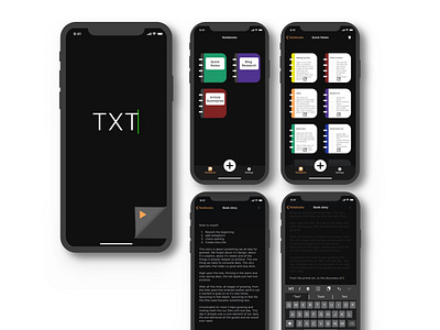 Note-taking app | TXT app communication conversation design messenger app texting ui ux