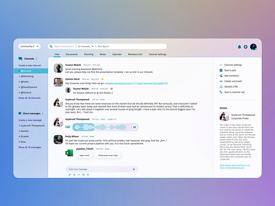Merge of Slack and Teams team messenger collaboration tool
