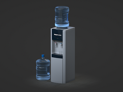 Water Cooler Free 3D model cinema 4d free 3d model office water cooler