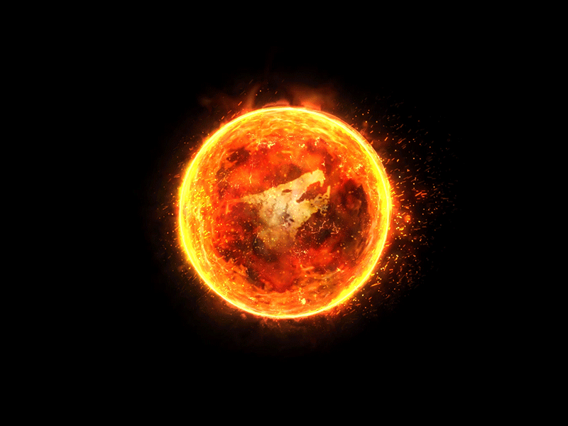 Fire orb animation