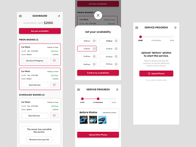 Washer Dashboard