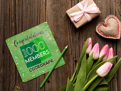 Congratulations Codegrape Community for 1K Members 1k codegrape congratulations graphics members