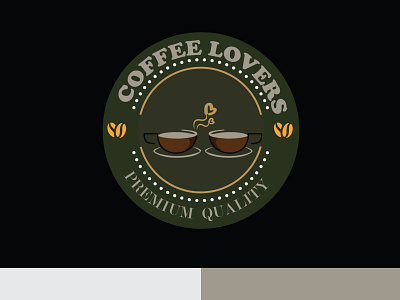 COFFEE Lovers Logo branding coffee coffee lovers design logo relax retro logo vintage