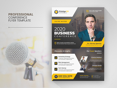 Business Conference Flyer Template activities business conference convention corporate flyer event event flyer expo leaflet magazine marketing meeting multipurpose newspaper pamphlet poster prospectus