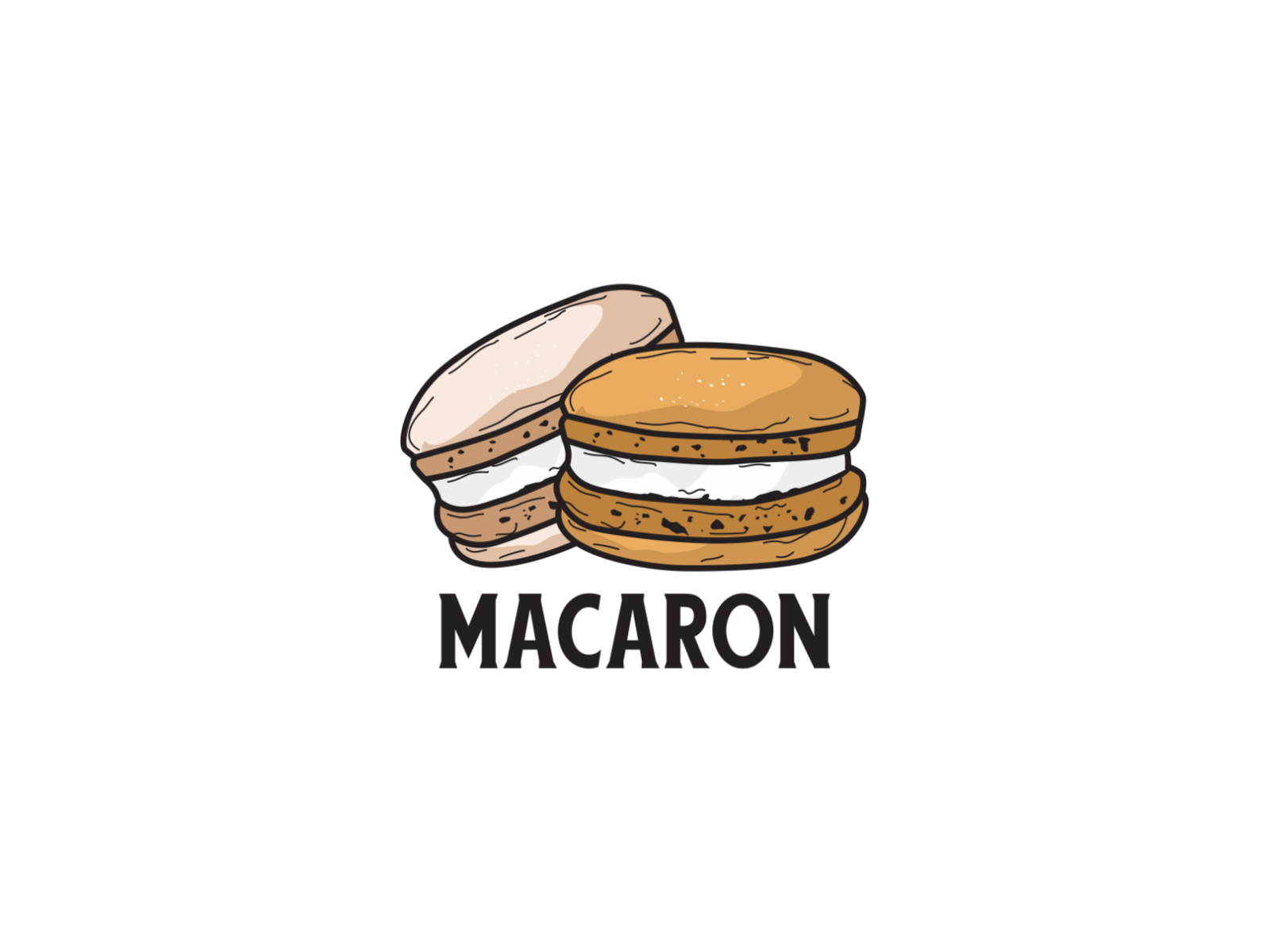 Макарун стандофф 2 шаблоны. Логотип для macaron. макаруны с логотипом. логотип макарунс. macarons вектор лого.
