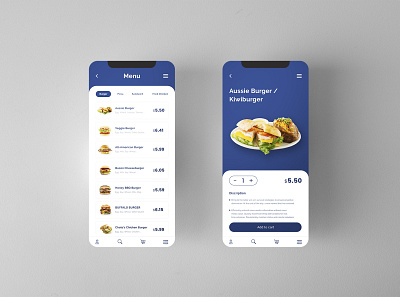 Food Menu UI app design food menu design mobile ui ui design ux design