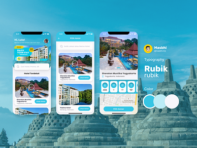 Röm App - Book Hotel App app design booking app challange hotel hotel app mobile app room traveloka ui ux