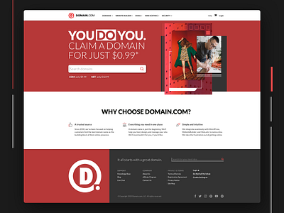 Domain Promo Concept abstract branding creative design design hero photography sales page website