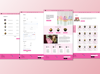 Toronto cupcake website redesign cupcake redesign toronto ui ux web webdesign