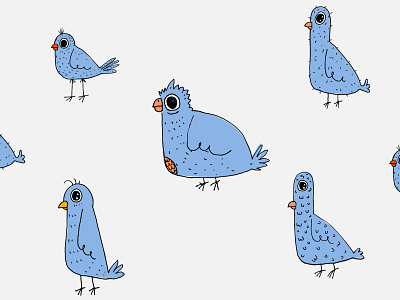 ugly birds pattern