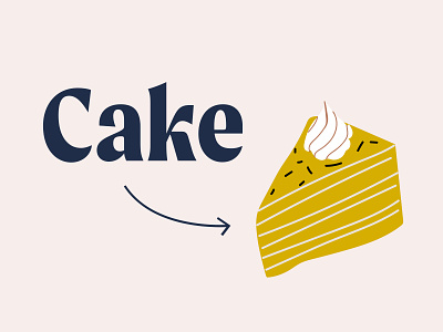 Cake detail cake dutch font font family illustration restaurant typo typogaphy