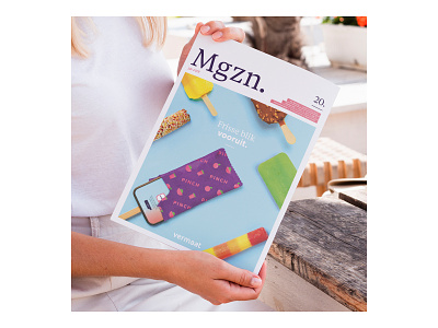 MGZN Vermaat cover magazine magazine cover magazine design mockup paper pinch print