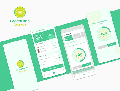 GreenLime app ui ux