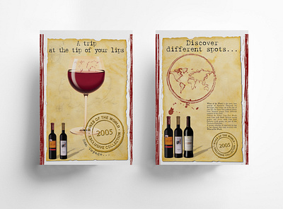 Posters for Wines Of the World creative design design packaging packaging design poster design