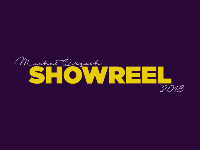 Showreel 2018 title sequence