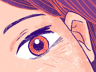anime! anime eye illustration