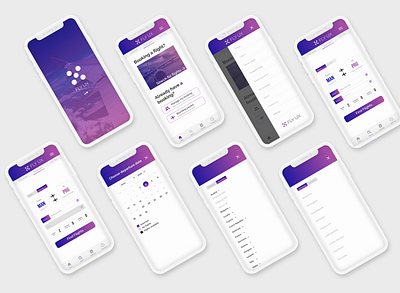 Airline App Concept airline airline app app design branding mobile design mobile ui ui design ux design