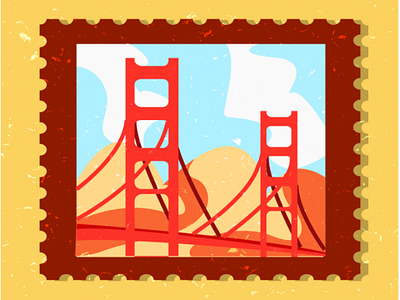 Stamp Design visual design illustrator art