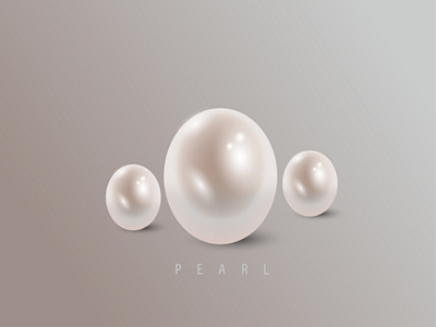 3D Pearl visual design graphic design