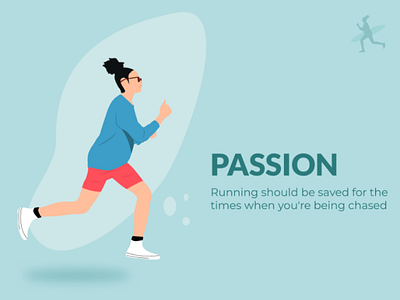 Jogging Girl Illustration conceptillustration visualdesign
