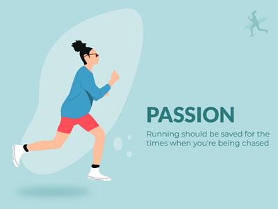 Jogging Girl Illustration