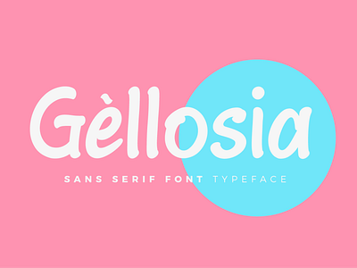 Gellosia sans serif typeface