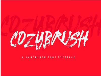 COZYBRUSH FONT hand lettering