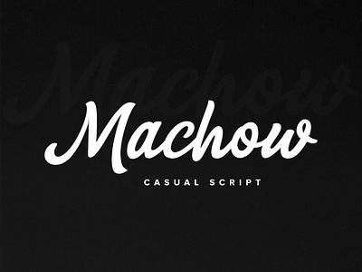 Machow Font casual font handlettering script font