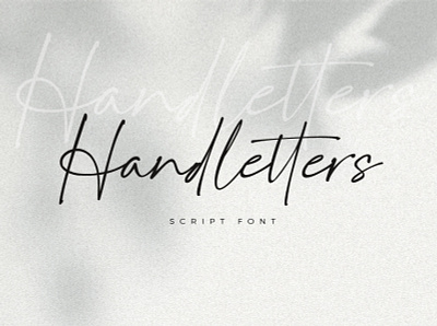 Handletters Font handlettering handwritten script font