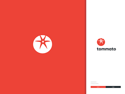 Tommato Logo design flat icon logo vector