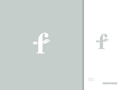 Freebird design flat icon logo minimal vector