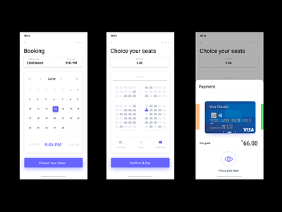 design of an app for buying event seats