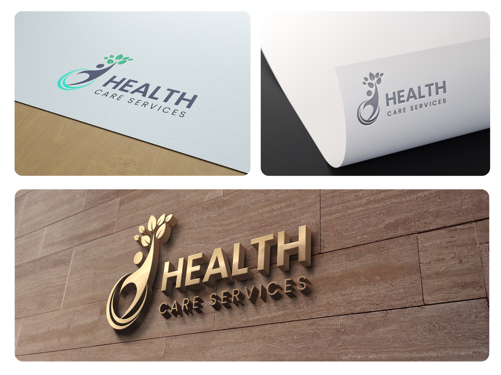 Health Care Services - Logo Branding Concept by Tarandeep Singh on Dribbble