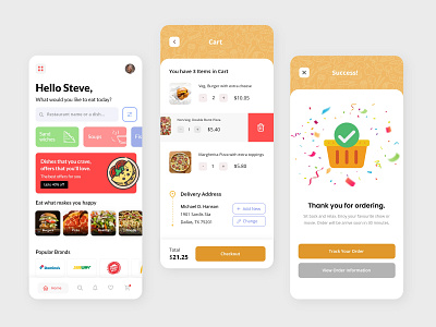 Food Delivery App Concept adobe xd adobexd best best design clean ui concept mobile app design design idea dribbble best shot food food delivery food delivery app graphic design illustration logo meal mobile app moblie ui ui