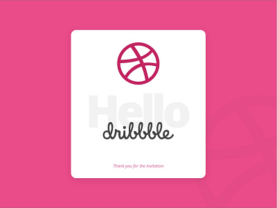 A Big Hello to Dribbble dribbble best shot firstshot hello dribbble myfirstshot welcome shot