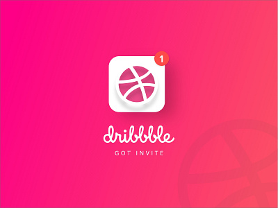 Got 1 invite !! dribbble invite get invitation invitation invite invite design invites giveaway