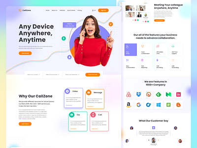 Call Service - Landing Page bank call call centre call rate call service country landing page minute mobile phone top up trendy ui ux website website design