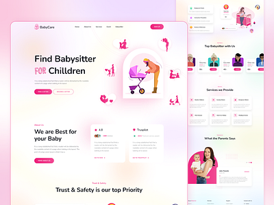 Baby Sitter Landing Page