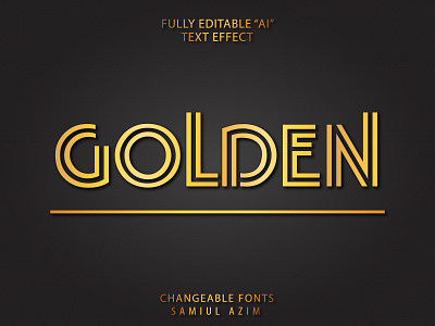 Golden Text Effect Ai Free Download 3d ai text effect branding design download editable fonts effect effects font effet fonts effect free free downloads giveaway golden golden font illustration illustrator text effect psd text effect stylish fonts text effect