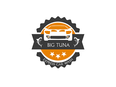 Big Tuna Logo car logo corporate logo fish logo garage grey logo logodesign print design tuna