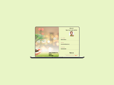 #001 dailyui signup page adobe xd daily 100 challenge dailyui dailyuichallenge design ui ux web