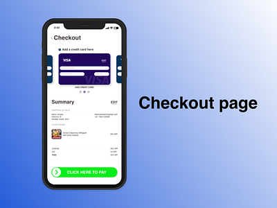 credit card checkout page